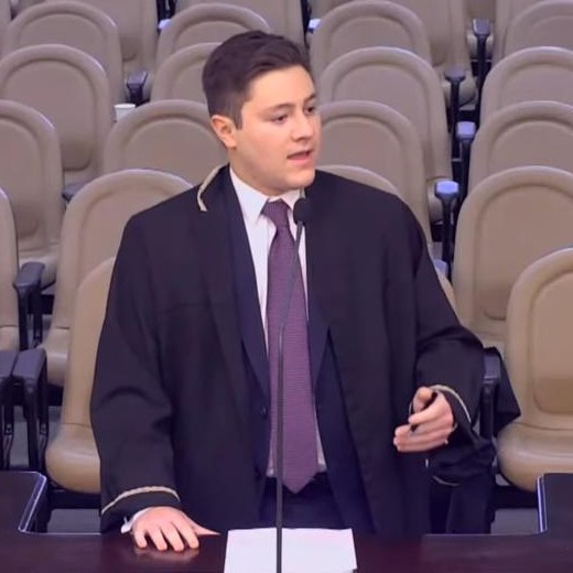 Marcelo Lopes durante sustentação oral