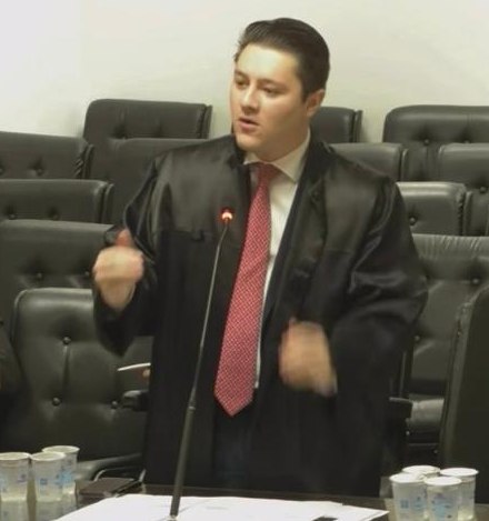 Marcelo Lopes durante sustentação oral